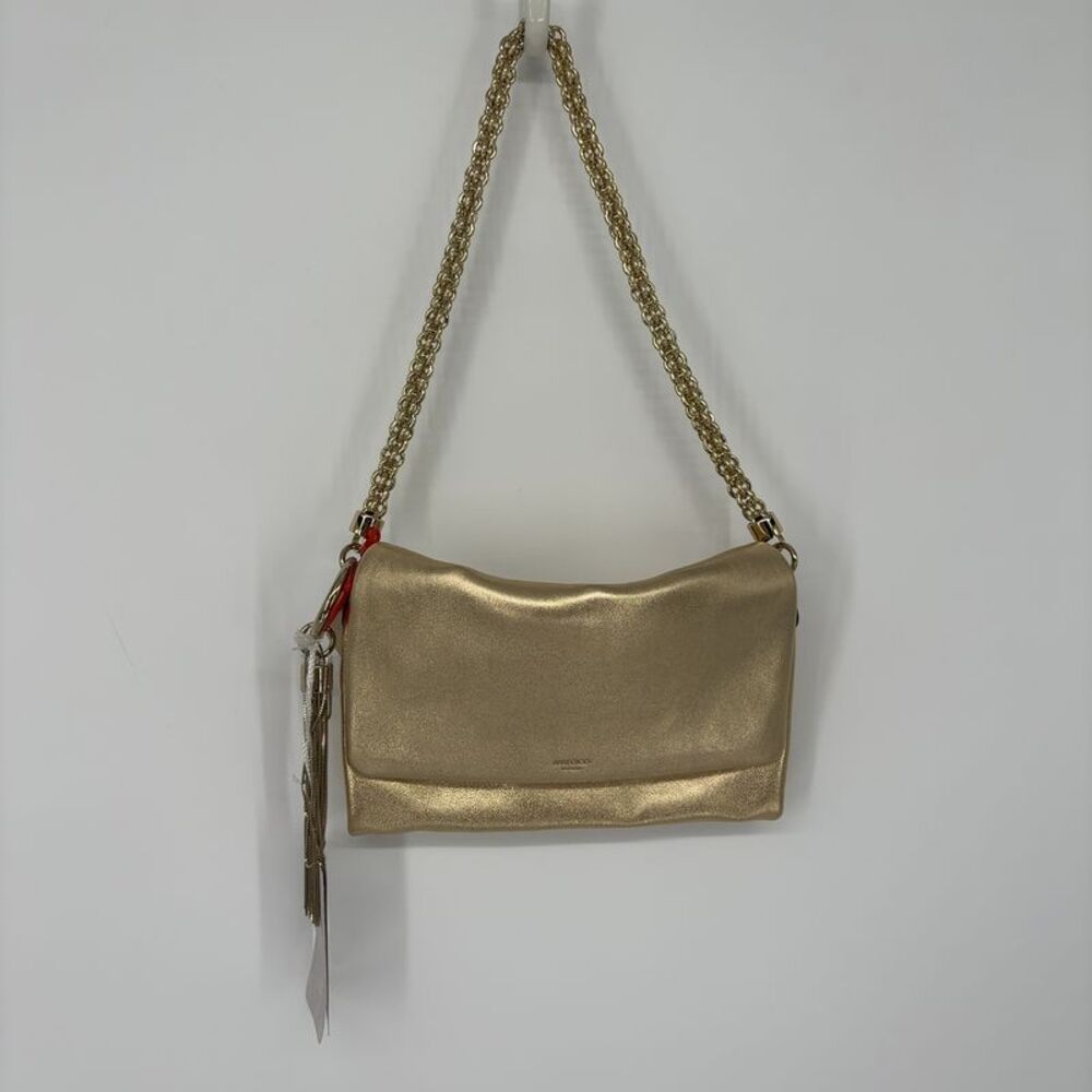 Jimmy Choo Callie Flap Leather Shoulder Bag